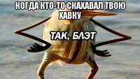 когда кто-то скахавал твою хавку 