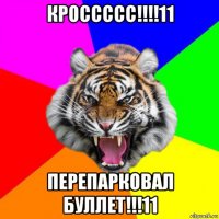 кроссссс!!!!11 перепарковал буллет!!!11