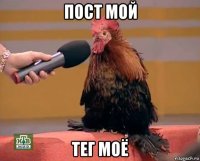 пост мой тег моё