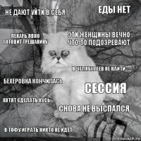 Не дают уйти в себя сессия эти женщины вечно что-то подозревают в тофу играть никто не идет бехеровка кончилась еды нет снова не выспался лекарь явно готовит трешанину хотят сделать кусь в челябе геев не найти