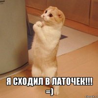  я сходил в латочек!!! =)