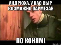 андрюха, у нас сыр возможно пармезан по коням!