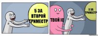 5 за второй триместр Твой iq 3 за триместр