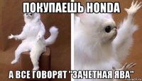 покупаешь honda а все говорят "зачетная ява"