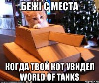 бежi с места когда твой кот увидел world of tanks