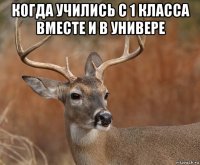 когда учились с 1 класса вместе и в универе 