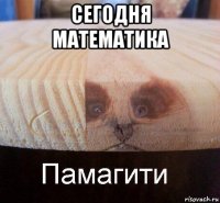 сегодня математика 