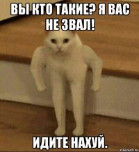 вы кто такие? я вас не звал! идите нахуй.