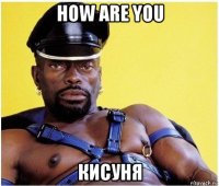 how are you кисуня