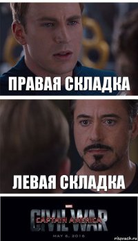 Правая складка Левая складка