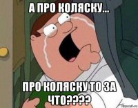 а про коляску... про коляску то за что????