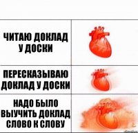 читаю доклад у доски пересказываю доклад у доски надо было выучить доклад слово к слову