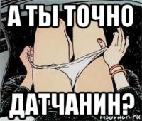 а ты точно датчанин?