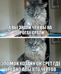 А вы знали что вы на дорогах срали... Это мой хозайн он срет где угодно авы кто чертов