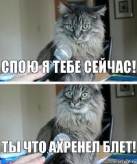 спою я тебе сейчас! ты что ахренел блет!