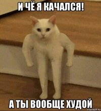 и чё я качался! а ты вообще худой