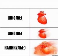 школа:( школа:( каникулы:)