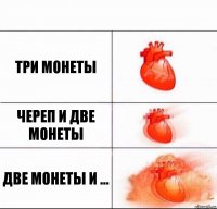 Три монеты Череп и две монеты Две монеты и ...