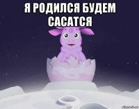 я родился будем сасатся 