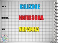 K1LLZONE КИЛЛЗОНА УКРАИНА