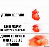 Денис не прав! Денис молчит потому что не прав! Денис не прав и ждет своего прынца