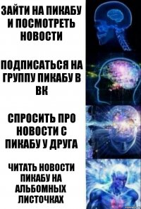 Зайти на пикабу и посмотреть новости Подписаться на группу пикабу в вк Спросить про новости с пикабу у друга Читать новости пикабу на альбомных листочках