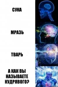 Сука Мразь Тварь А как вы называете Кудрявого?