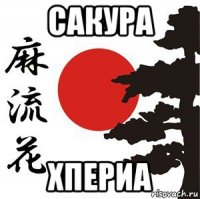 сакура хпериа