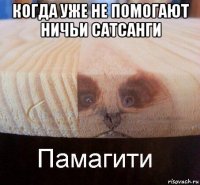 когда уже не помогают ничьи сатсанги 