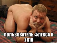  пользователь флекса в 2к18