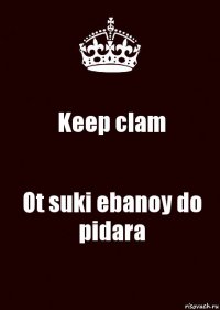 Keep clam Ot suki ebanoy do pidara