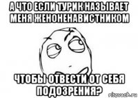 а что если турик называет меня женоненавистником чтобы отвести от себя подозрения?