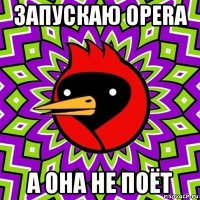 запускаю opera а она не поёт