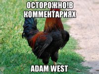 осторожно!в комментариях adam west