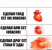 сделал голд сет (не опасно) сделал алм сет (опасно) сделал драг сет (тоби п*зда)