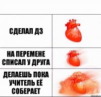 Сделал ДЗ На перемене списал у друга Делаешь пока учитель её соберает