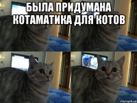 была придумана котаматика для котов 