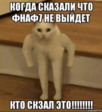 когда сказали что фнаф7 не выйдет кто скзал это!!!!!!!!