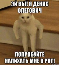 эй вы! я денис олегович попробуйте напихать мне в рот!