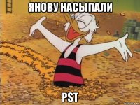 янову насыпали pst