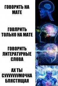 говорить на мате говлрить только на мате говорить литературные слова ах ты СУУУУУУУмочка блястящая