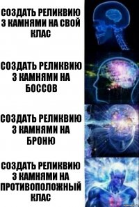 Создать реликвию з камнями на свой клас Создать реликвию з камнями на боссов Создать реликвию з камнями на броню Создать реликвию з камнями на противоположный клас