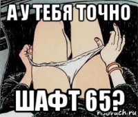 а у тебя точно шафт 65?