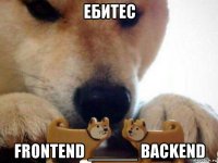 ебитес frontend _____ backend