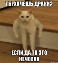 ты хочешь драки? если да то это нечесно