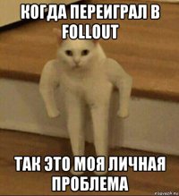 когда переиграл в follout так это моя личная проблема