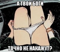 а твои боги точно не накажут?