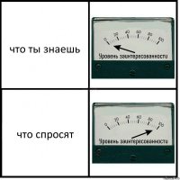 что ты знаешь что спросят