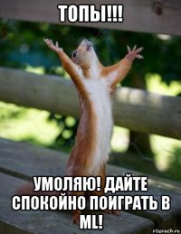 топы!!! умоляю! дайте спокойно поиграть в ml!