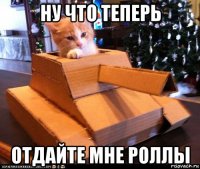 ну что теперь отдайте мне роллы